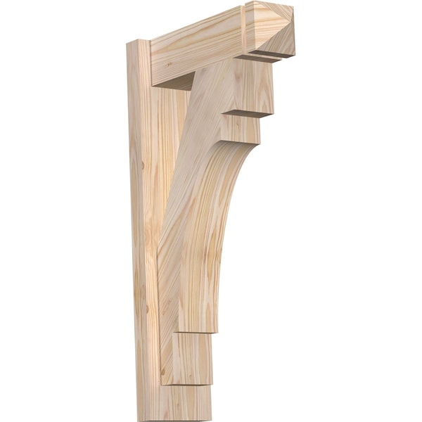 Ekena Millwork Merced Arts & Crafts Smooth Outlooker, Douglas Fir, 5 1/2"W x 16"D x 28"H OUT06X16X28MRC03SDF - main